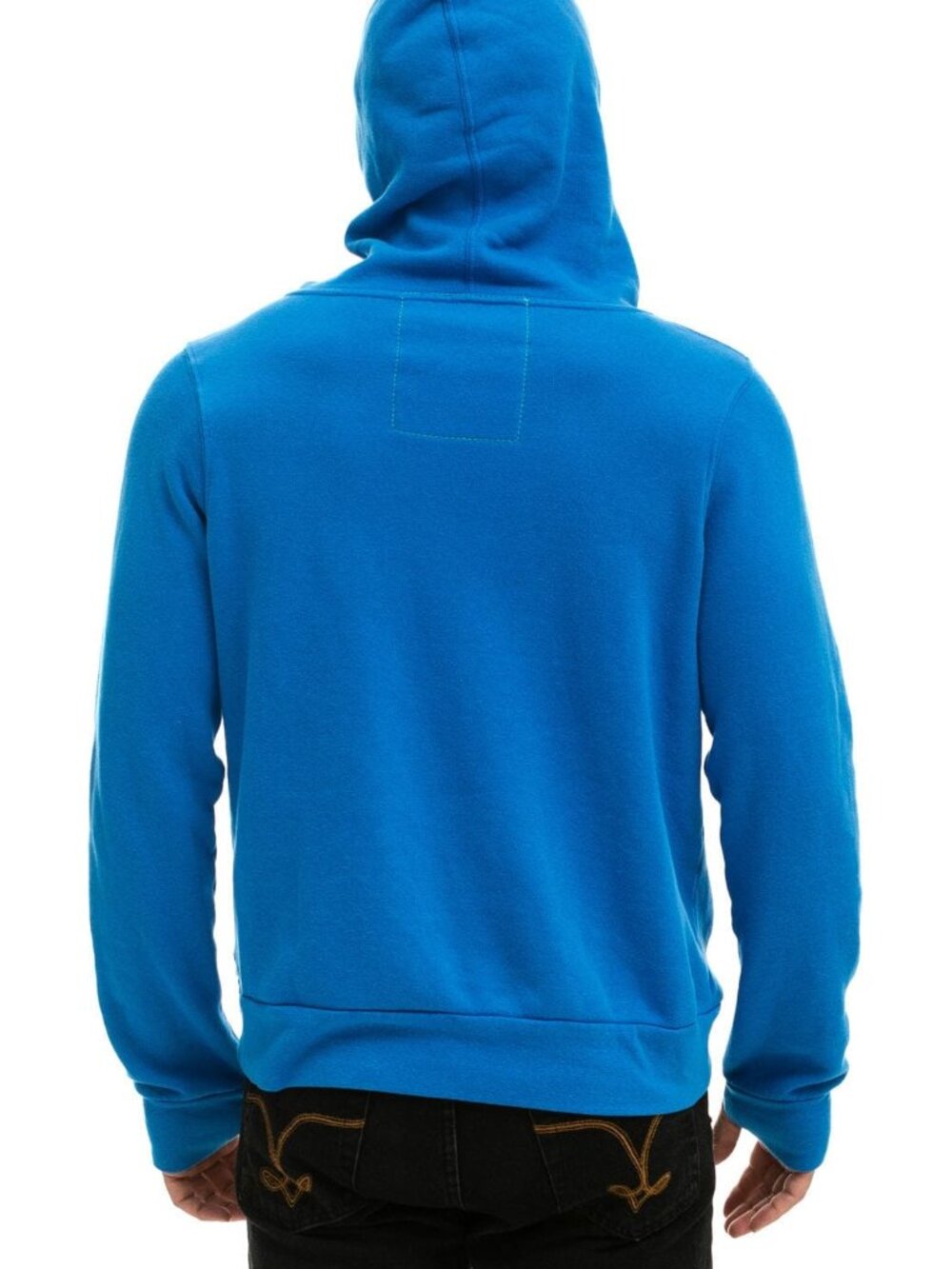 NEW Aviator Nation sz L Ninja Pullover Hoodie Ocean Unisex - Picture 4 of 5